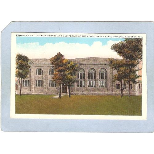 Rhode Island Kingston Edwards Hall The New Library & Auditorium Rhode Isla~627