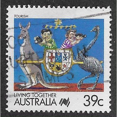 AUS 1988 39c 'LIVING TOGETHER - TOURISM' FINE USED (EBID67-176)
