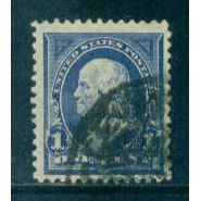 Used 264 1c Benjamin Franklin Fine Plus M02798