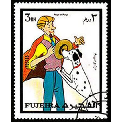 Fujeira 1972 Disney 101 Dalmatians 3Dh Used Stamp