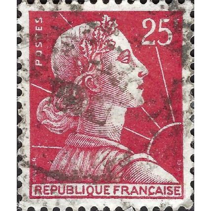 FRANCE, Marianne - Muller, red 1959, 25F, #2