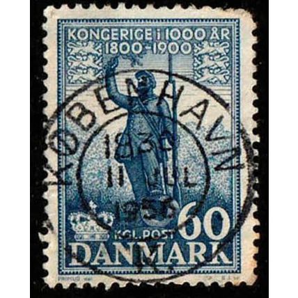 Denmark 1956 Kingdom 60 Øre Used Stamp