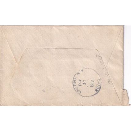 United States 1913 Utica NY-Lacona NY Cover Utica cancel written VGC
