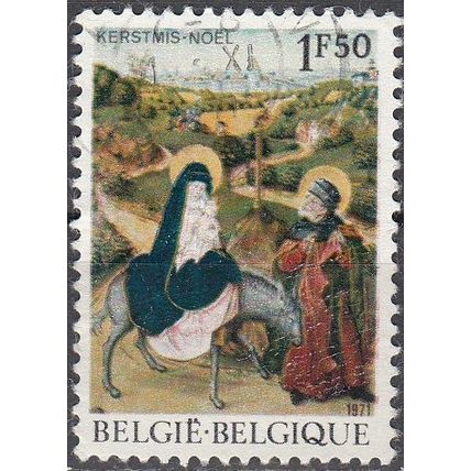 Belgique 1971 Michel 1662 O Cote (2008) 0.30 € La fuite en Egypte Cachet rond