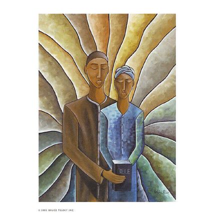 Spiritual Bonding by Nathaniel Barnes Poster Print 7 1/4 x 5 1/4