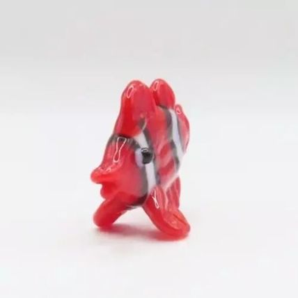 Miniature Clown Fish Glass Ornament 1.8 CM Gift Home Decor Sea Ocean
