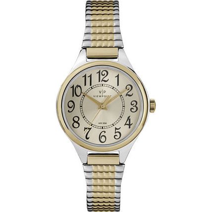 Viewpoint by Timex CC3D82500 Women's Two-Tone Stainless Steel Expansion Band ...