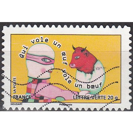 France 2013 Michel 5506 O Cote (2015) 0.60 € Qui vole un oeuf vole un boeuf