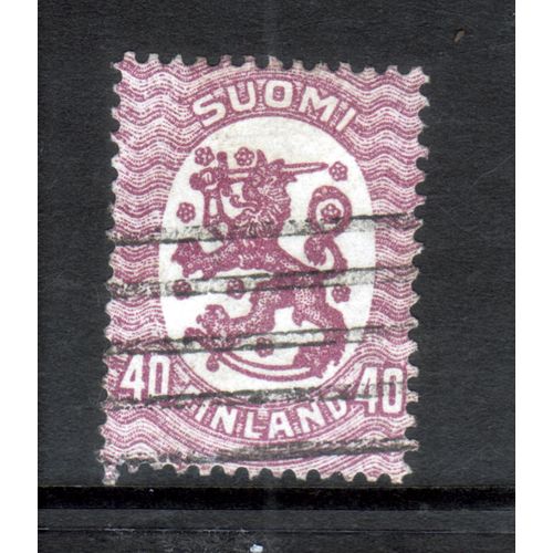 FINLAND 1917 SG 198a 40p PURPLE FINE USED #7