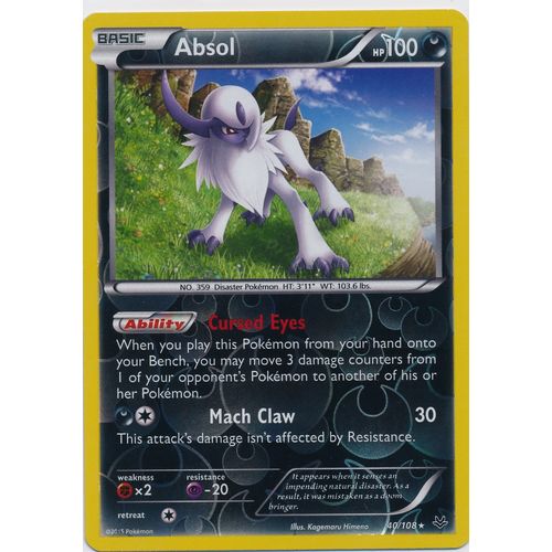 Pokemon Roaring Skies #40/108 Absol Rev Holo