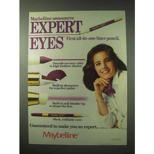 1984 Maybelline Expert Eyes Liner Pencil Ad, All-in-One