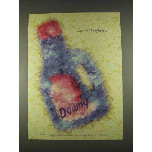 1996 Downy Fabric Softener Ad - Say it With Softness