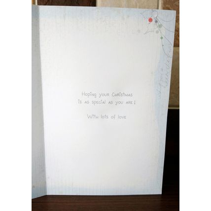 Me To You 3D Christmas Cards - For Mam & Dad - 3D Glitter Card - 022
