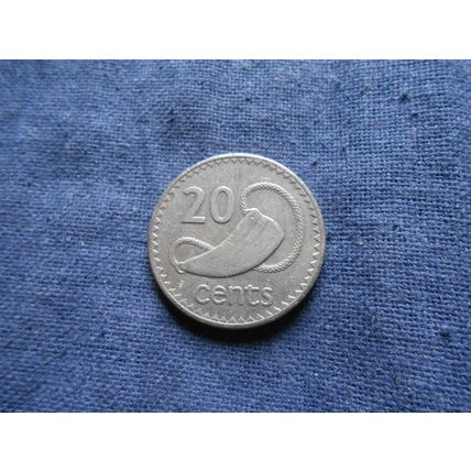 1987 FIJI 20 CENTS COIN.