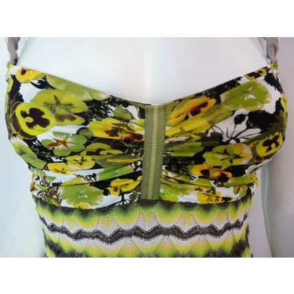Marc Cain Multi Green Sexy Bodycon Dress £329 UK 8, 12, 14 & 16 BNWT