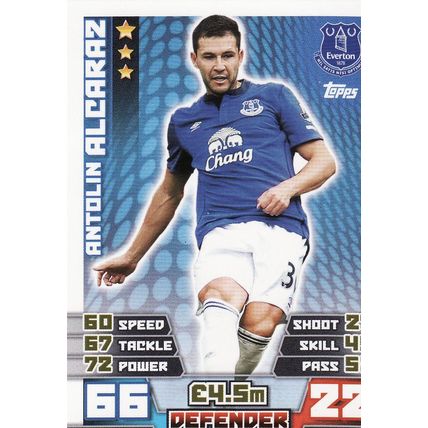 Match Attax Extra 2014/2015 17 Antolin Alcaraz Everton
