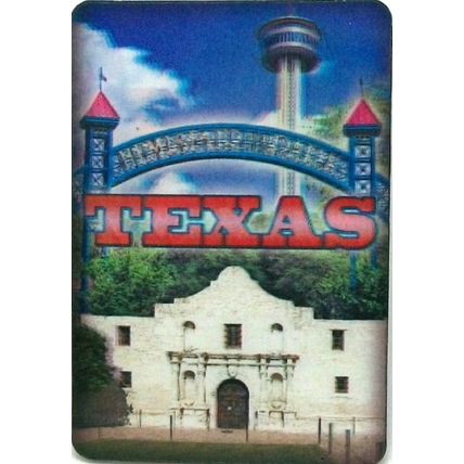 San Antonio Texas 3D Fridge Magnet