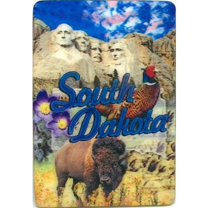 South Dakota 3D Fridge Magnet
