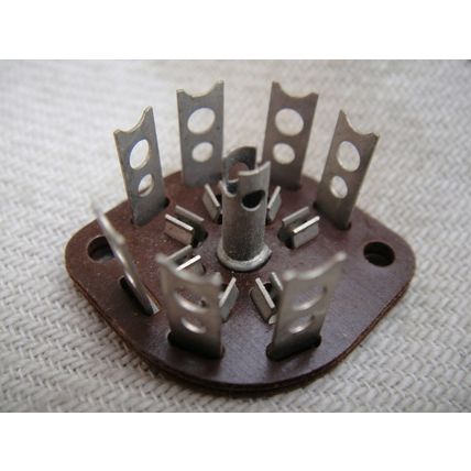 One Vintage NOS B7G Paxolin Wafer Ventilation Chimney Valve / Tube Socket