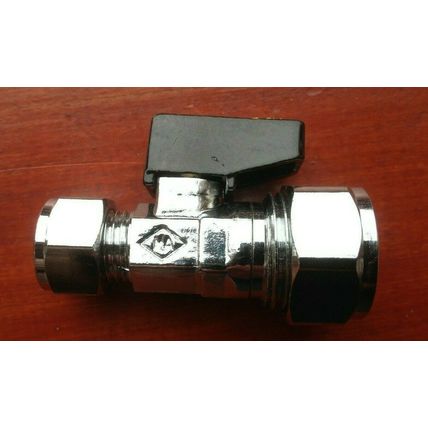 5 x 15mm To 8mm Reducer Gas Lever Stop Valves Compression Isolation Tap Shut Off