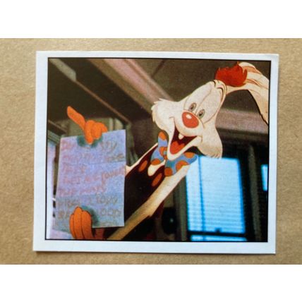 Who Framed Roger Rabbit Sticker # 86 (A) unused 1988 Panini Disney