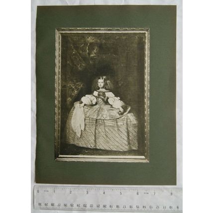 1901 illustration: Portrait by Velasquez, Infganta Maria Teresa d. Philip IV
