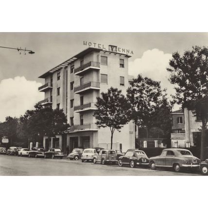 Venezia Marghera Hotel Vienna Real Photo Old Italy Postcard