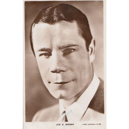 Joe Brown First National Films Old Photo Postcard