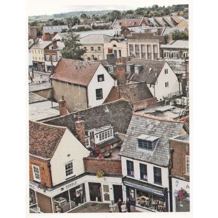 Pebble Beauty Salon Stunning Birds Eye Hitchin Hertfordshire Aerial Postcard