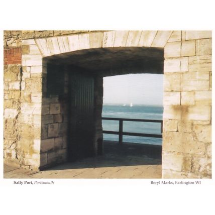 Sally Port Shadows Under Bridge Portsmouth Womens Institute Postcard