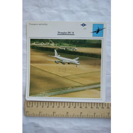 Douglas DC-8 - USA - Transport & Utility - Collectors Club Card