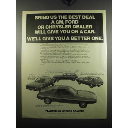 1971 AMC Sportabout, Gremlin, Hornet and Javelin Ad - Bring us the best deal
