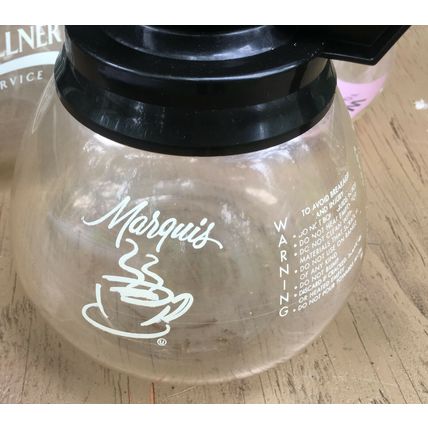 MJ Kellner Marquis GLASS COFFEE POT commercial carafe decanter server 64oz