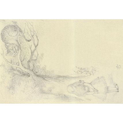 John Tennil The Cheshire Cat Alice In Wonderland Painting Postcard