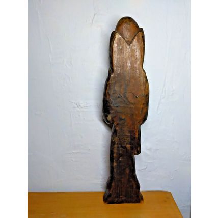 Wood Carving Monk/Religious Figure holding jar. Free Stand or Hanging - Fast Sh!