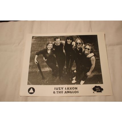Suzy Saxon & the Anglos Brat Promo Press Kit with Black & White Picture