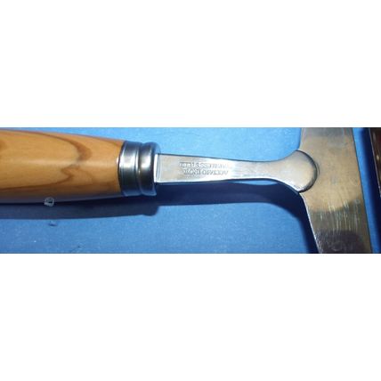 ACCIAIO INOX Italy Stainless Steel Truffle Slicer Chocolate Shaver Wood Handle