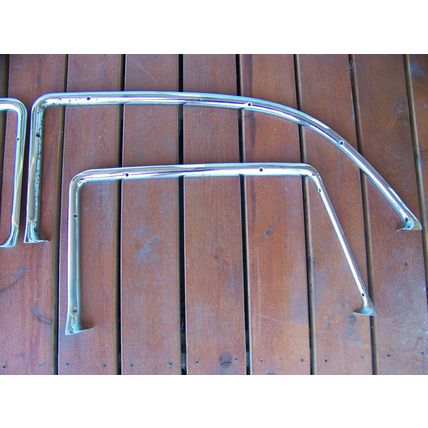 1955 CHRYSLER WINDOW GARNISH MOLDINGS 4D NEW YORKER WINDSOR OEM