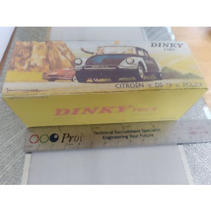 Dinky No501 DS 19 Police - Replica / Repro Box
