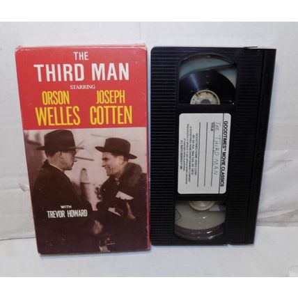 Orson Welles The Third Man B & W VHS Movie 1985 Goodtimes Video Joseph Cotten
