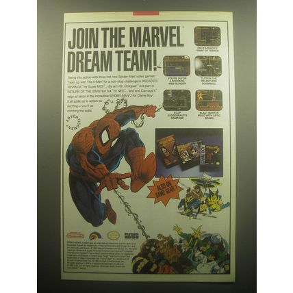 1993 LJN Video Games Ad - Arcade's Revenge; Return of the Sinister Six
