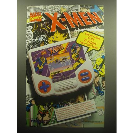 1993 Tiger Electronics X-Men Hand Held Game Advertisement - Marvel Comics X-Men