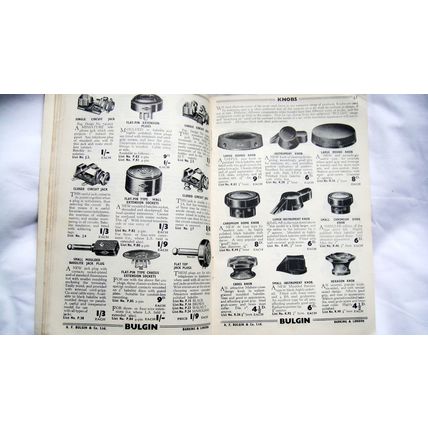 Bulgin Catalogue 1937 to 1938 Vintage Valve Television Radio, WWII WW2 Equipment
