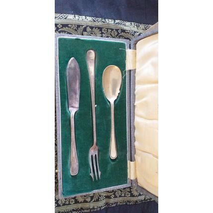 Antique Vintage CUTLERY 1922 In Original Box -Alfred Roden and Son SILVERSMITHS!