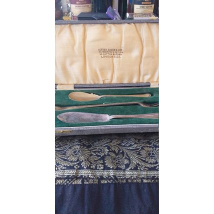 Antique Vintage CUTLERY 1922 In Original Box -Alfred Roden and Son SILVERSMITHS!