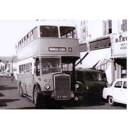 Black & White Photograph of Great Yarmouth Corporation Transport - EX 7547