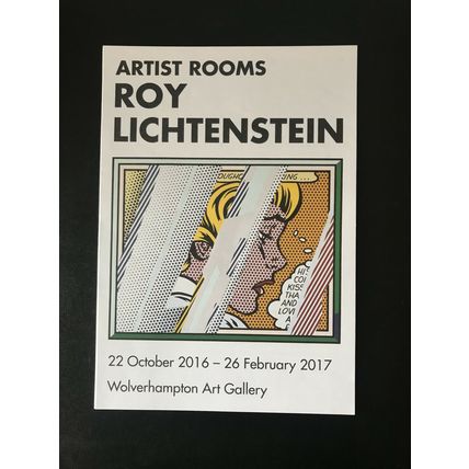 ROY LICHTENSTEIN Exhibition Leflet 8 page Wolverhampton Art gallery