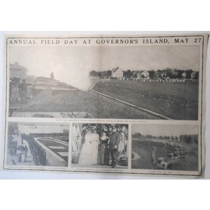 1908 Annual Field Day at Governor's Island, NY - Saturday Evenin original