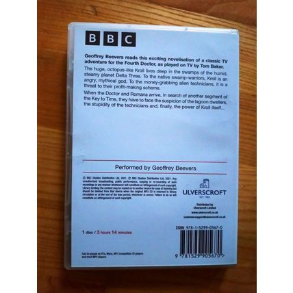 Doctor Dr Who Tom Baker THE POWER OF KROLL CD Audiobook NOT dvd Terrance Dicks