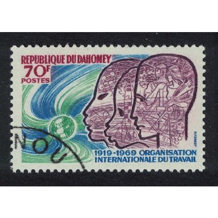 Dahomey Intl Labour Organisation 1969 CTO SG#360 MI#376 Sc#258